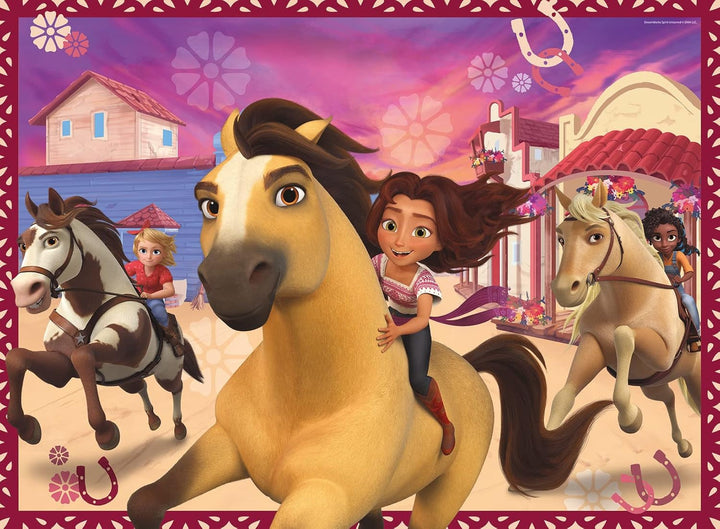 Ravensburger Puzzle pentru copii - 12994 Friends For Life - Dreamworks Spirit Puzzle pentru copii de la 7 ani, cu 150 de piese în format Xxl