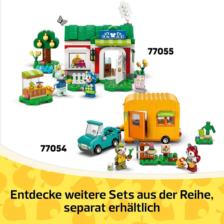 LEGO Animal Crossing Stargazing cu Eufemia, set de construcție pentru copii, set de jocuri video pentru jocuri de rol imaginative, jucărie pentru fete și băieți de la 6 ani, jucărie pentru animale cu figuri 77053