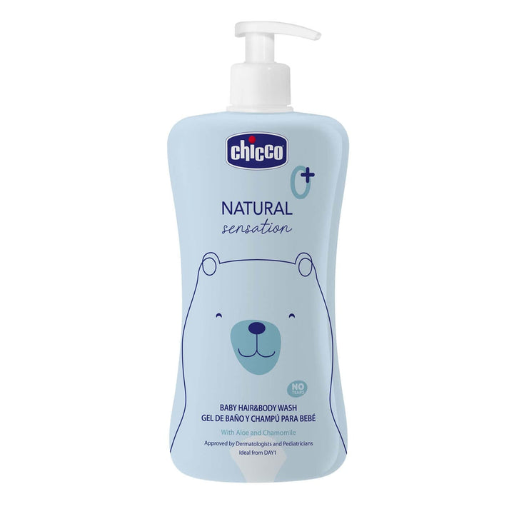 CHICCO NATURAL SENSATION - ȘAMPON ȘI BAIE PENTRU COPII - FĂRĂ BĂUTURĂ, 200 ML