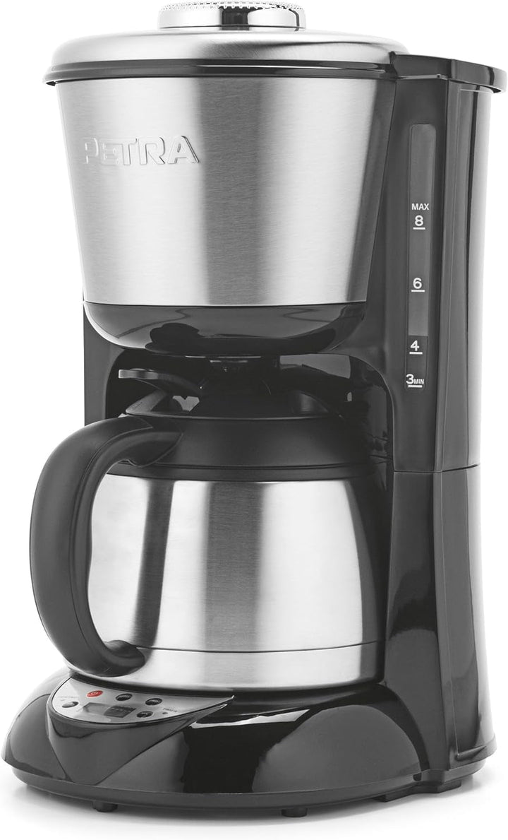 Petra 2 în 1 Iced Coffee Maker - Espresso Cold Brew Machine, cană de călătorie 420Ml, pahar cu paie 440Ml, compatibil cu pudră de cafea / tampoane, filtru de plasă reutilizabil, 700W, PT6214VDE