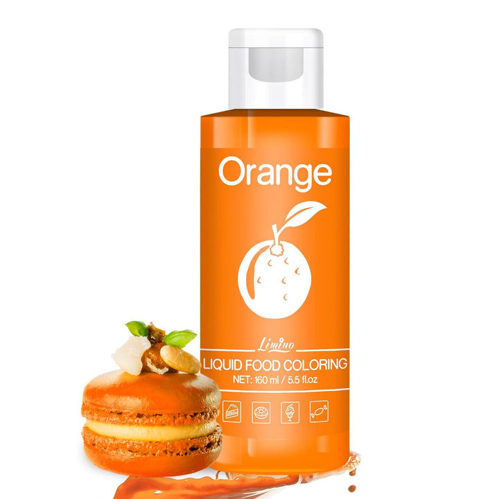 Lebensmittelfarbe - 160Ml Flüssige Lebensmittel Farben Für Kuchen, Backen, Kekse, Macaron - Zuckerfrei Konzentrierte Farbe Food Coloring Für Tortendeko, Getränken, Osterei, DIY Slime (Rot)