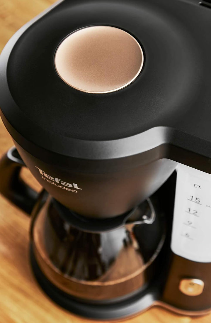 Cafetiera cu filtru Inclusiv Tefal, Un filtru de cafea Extrem de ușor de utilizat, Potrivit pentru utilizatorii dreptaci și stângaci, 1,25 L, 10 până la 15 cești, CM533811