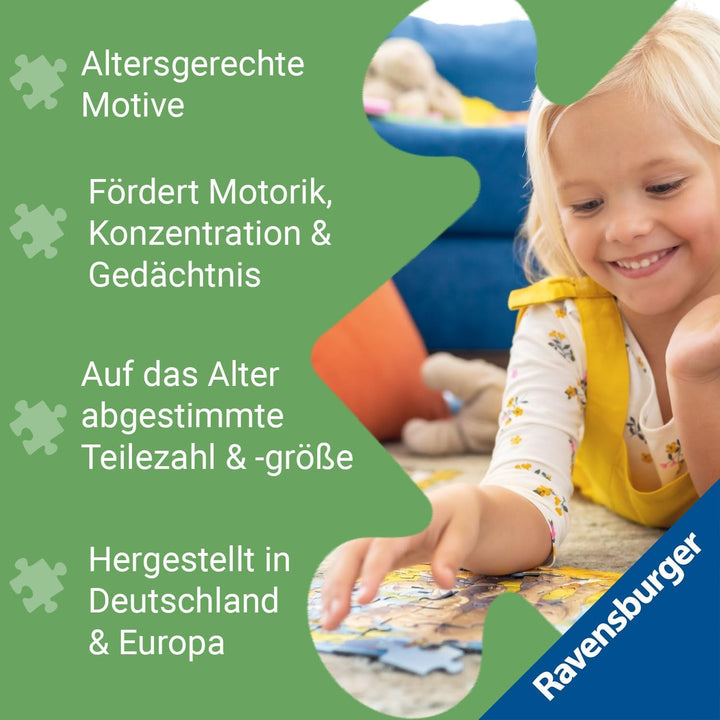 Ravensburger puzzle pentru copii - 06144 Profesii interesante - Puzzle cu rame pentru copii cu vârsta de peste 4 ani, cu 30 de piese