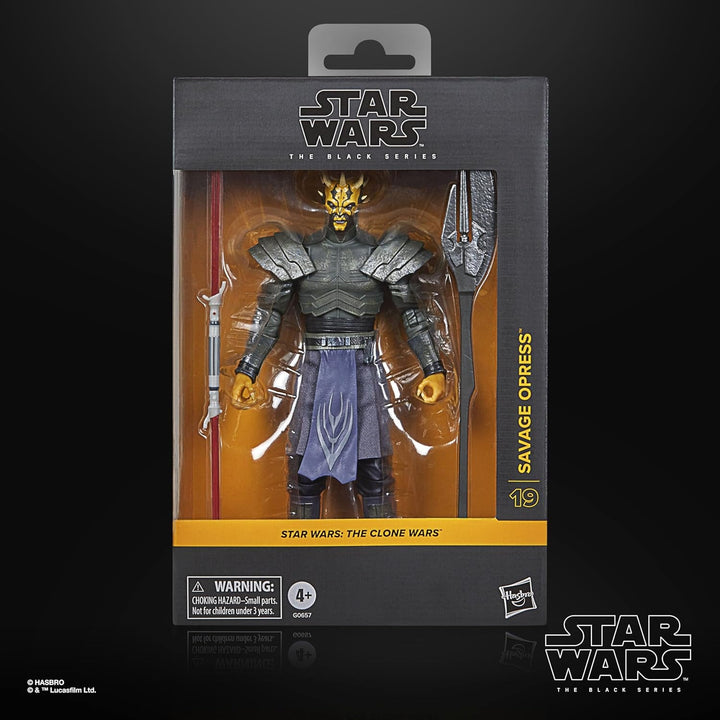 Star Wars Seria Neagră Savage Opress, Star Wars: Războiul Clonelor Deluxe Personaj de colecție (15 Cm)