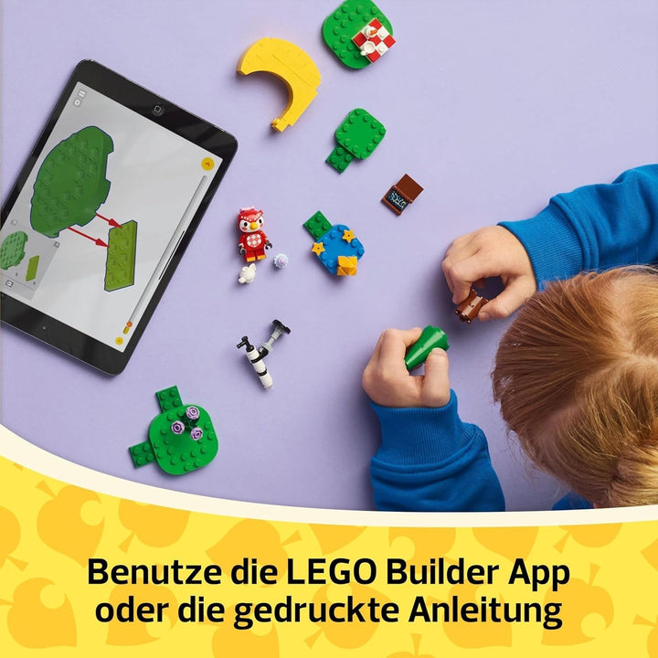 LEGO Animal Crossing Stargazing cu Eufemia, set de construcție pentru copii, set de jocuri video pentru jocuri de rol imaginative, jucărie pentru fete și băieți de la 6 ani, jucărie pentru animale cu figuri 77053