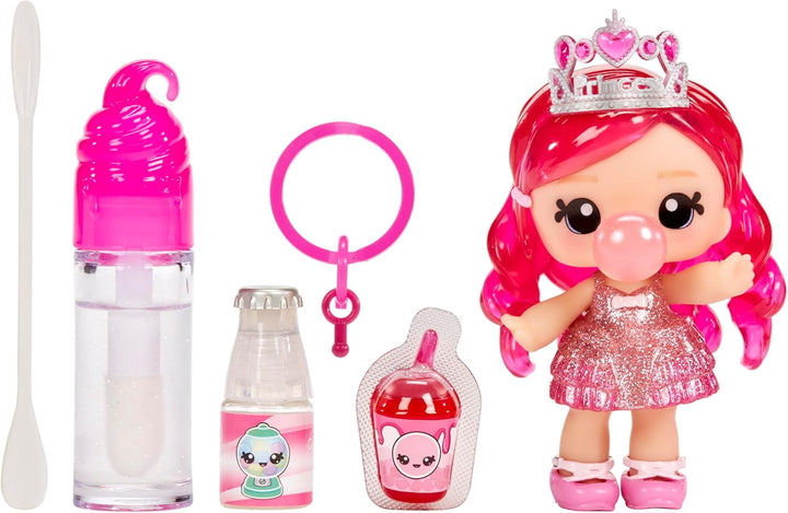 Papusa cu luciu de buze Yummiland - Mystery Chase - Include set de luciu de buze DIY, potrivit pentru copii cu vârsta de 4 ani și peste