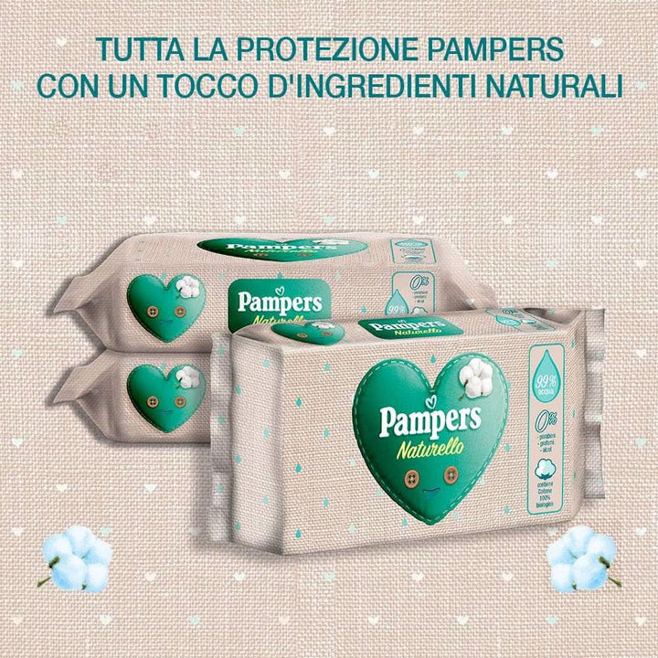 Pampers Naturello Reinigungstuch, 3 X 52 Stück