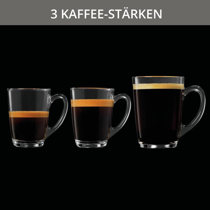 Mașină de cafea Krups Arabica Picto complet automată, duză pentru spumă de lapte, funcție pentru 2 cești, control rotativ, curățare ușoară, mașină de cafea, negru, EA810870
