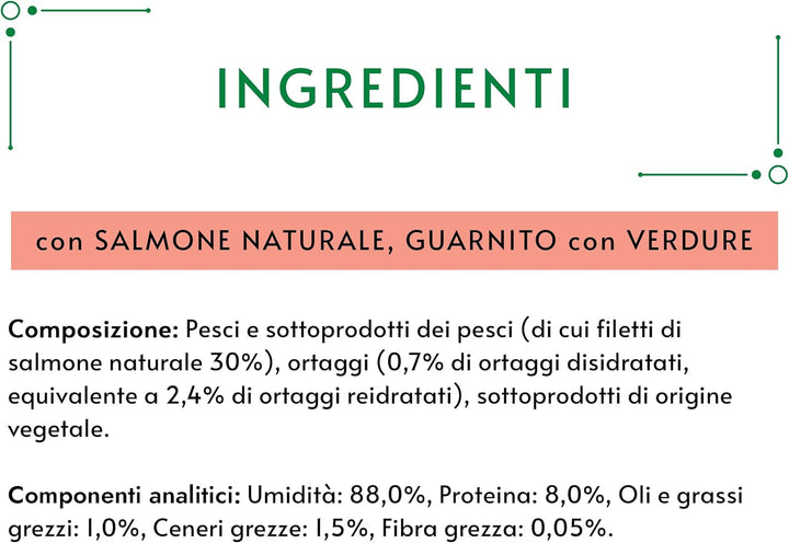 Crystal Delicate Soup Stock For The Cat, cu somon natural, garnisită cu legume, 40 G, 32 bucăți