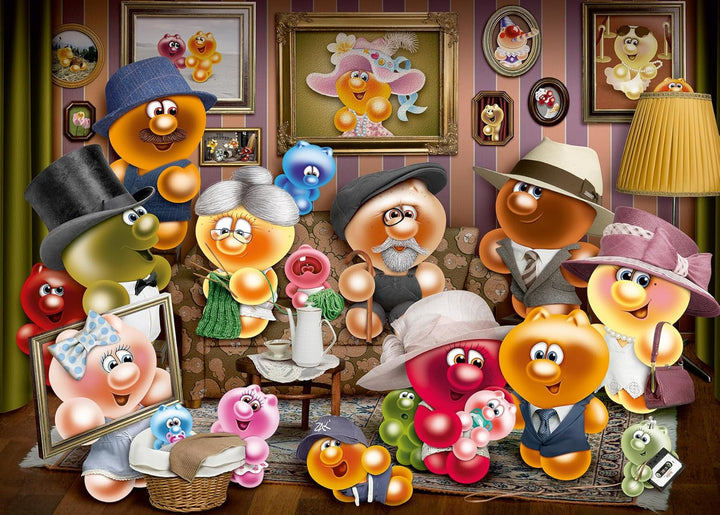 Ravensburger Puzzle 12000341 - Funny Gelinis - 2X Puzzle jigsaw de 1000 de piese pentru adulți și copii de peste 14 ani