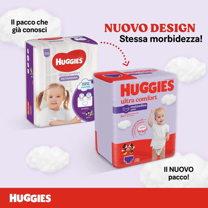 Huggies Ultra Comfort-Windelhöschen, Größe 4 (9-14 Kg), Packung Mit 72 Windelhöschen