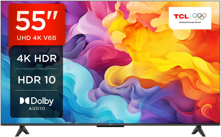 TCL 43V6C 43 Zoll Direct LED TV, 4K HDR Fernseher, Smart TV Mithilfe Von Google TV (Dolby Audio, Motion Clarity, Kompatibel Mit Google Assistant & Alexa)