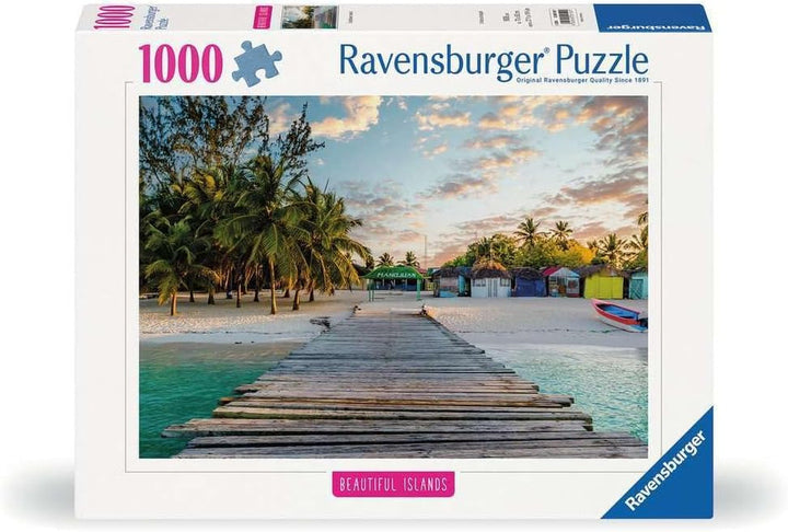 Ravensburger Puzzle Beautiful Islands 16912 - Insula Caraibe - puzzle jigsaw de 1000 de piese pentru adulți și copii de peste 14 ani