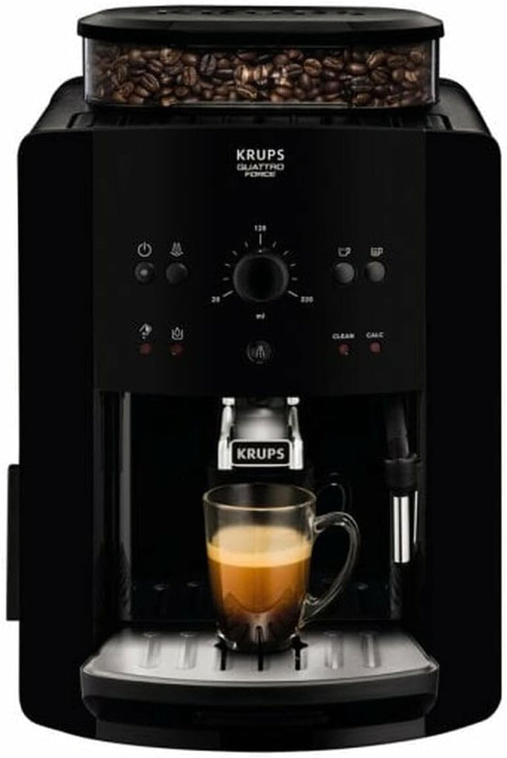 Aparat de cafea complet automat Krups Arabica Picto Quatrro Force EA8110, negru