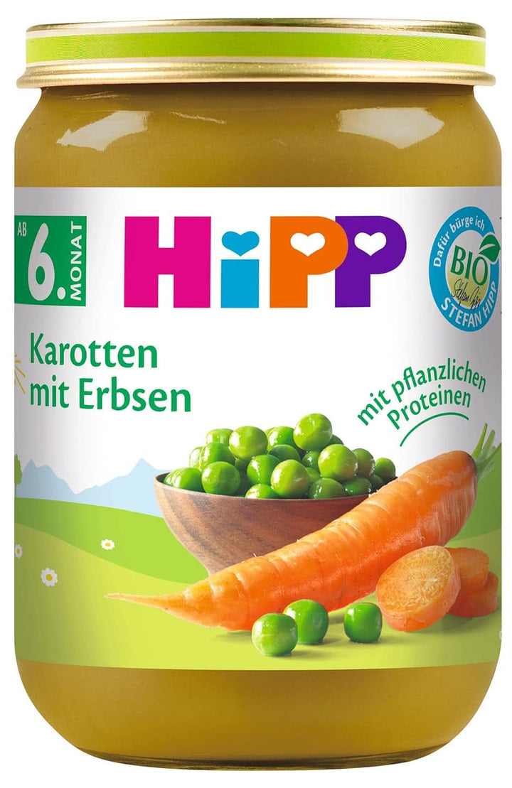 Hipp Organic Vegetables, piure din legume, pachet de 6 x 125 grame sau 6 x 190 grame