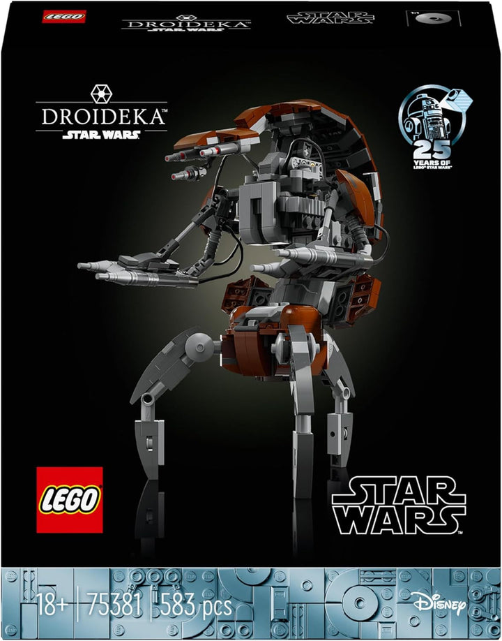 Set LEGO Star Wars Droideka, Kit model droid pentru adulți, decor pentru birou, obiect de colecție, idee de cadou pentru bărbați și femei 75381