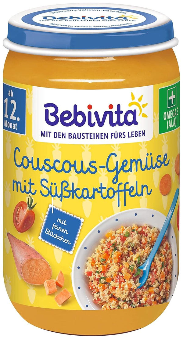 Menüs Ab Dem 12. Monat Couscous-Gemüse Mit Süßkartoffeln, 6Er Pack (6 X 250G)