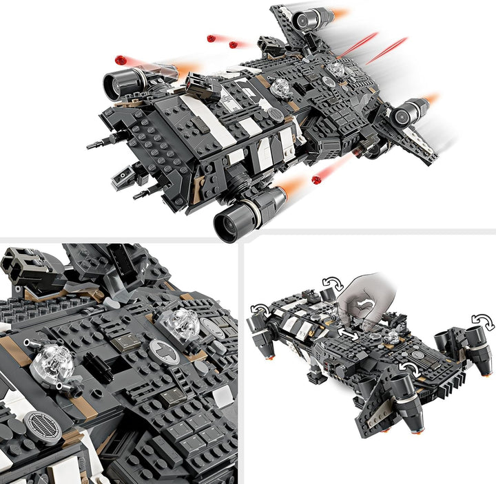LEGO Star Wars: Skeleton Crew Onyx Cinder, navă stelară de jucărie de construit și colecționat pentru băieți și fete cu 5 personaje, idee de cadou pentru fanii de la 10 ani 75374