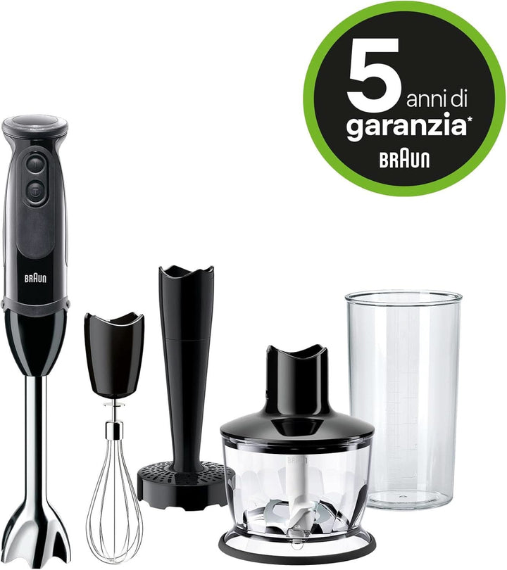 Braun Household Multiquick 5 MQ 5237 BK Standmixer 0,5 L Stabmixer Schwarz 1000 W