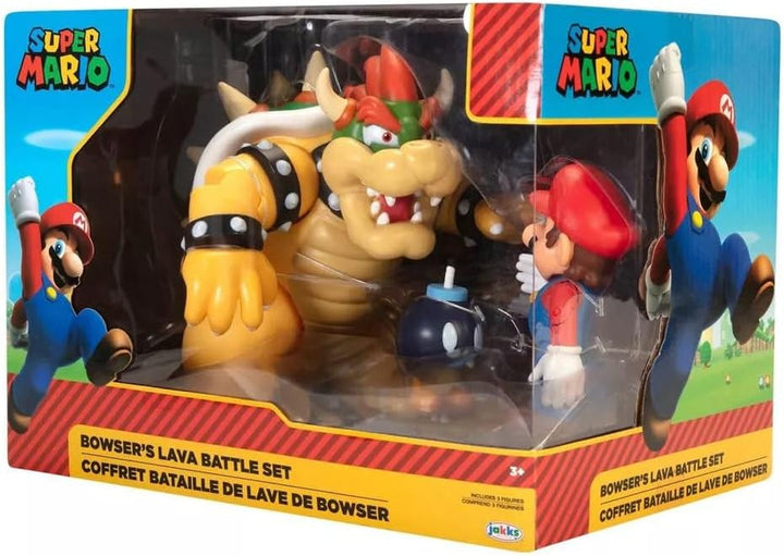 Nintendo Super Mario Bowser 18Cm Vs. Mario Set de figuri (Valul 1)