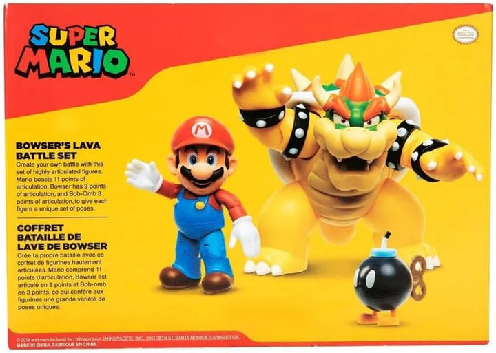 Nintendo Super Mario Bowser 18Cm Vs. Mario Set de figuri (Valul 1)