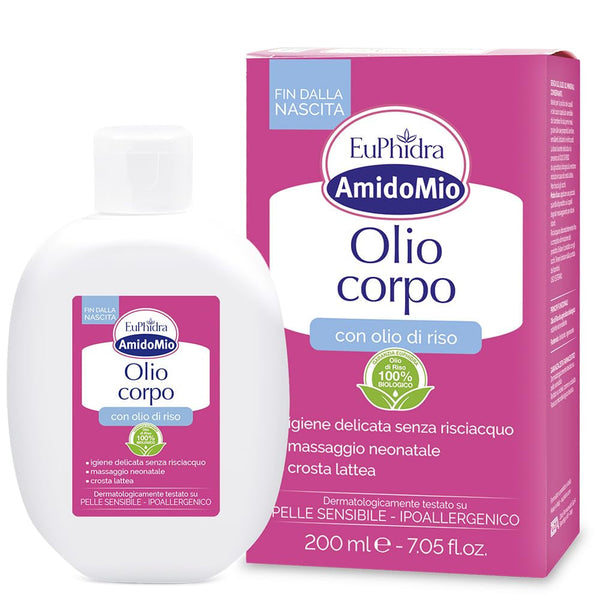 Ulei de corp Starch Mio, îndepărtează pălăria de leagăn de la nou-născuți, 200 ml
