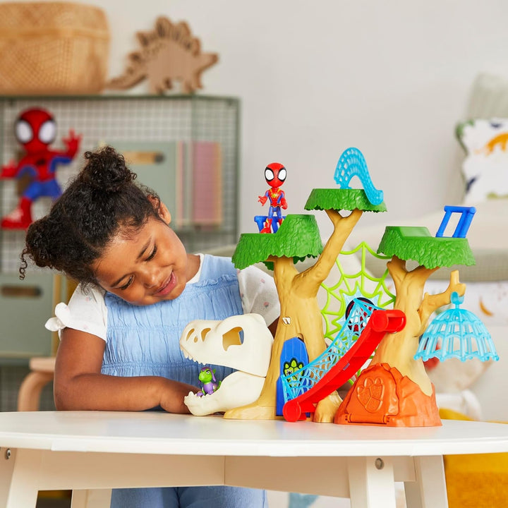 Marvel Spidey And His Super Friends Dino Treehouse Superhero Playset