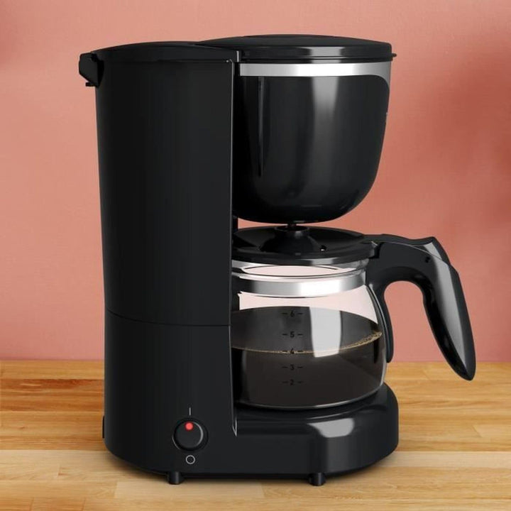 Tefal CM3408 Cafetieră mini din sticlă (600 W, 6 cești) negru/oțel inoxidabil, CM340811