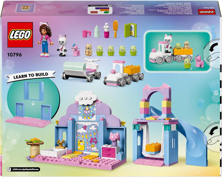 LEGO 4+ Gabby's Dollhouse Gabby's Little Kitty Ears, set cu animale pentru jocuri de rol, jucărie pentru copii cu tobogan și figuri, cadou pentru fete și băieți, jucărie pentru jocuri creative 10796