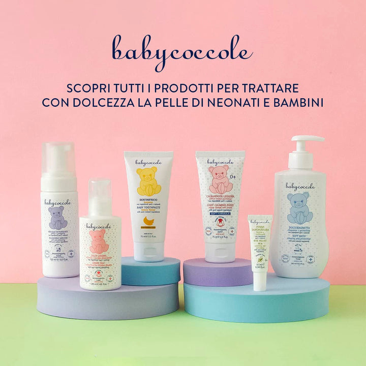 Babycoccole șampon de baie pentru bebeluși și copii, cu extracte de flori de lotus și ingrediente naturale, pentru piele sensibilă, 250 ml