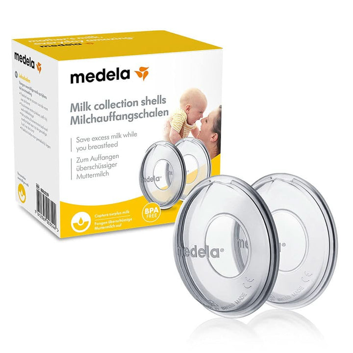 Medela Milk Collection Shells - BPA-, Made from Soft, Flexible Silicone, Includes 2 Shells