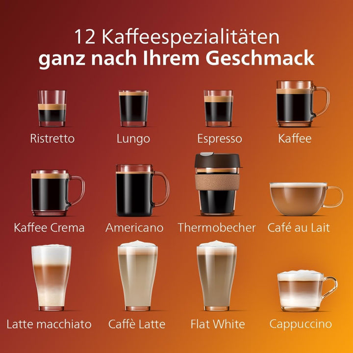 Espressor automat Philips Seria 5400 – Sistem de preparare a laptelui Lattego, 12 specialități de cafea, afișaj intuitiv, 4 profiluri de utilizator, crom (EP5447/90)