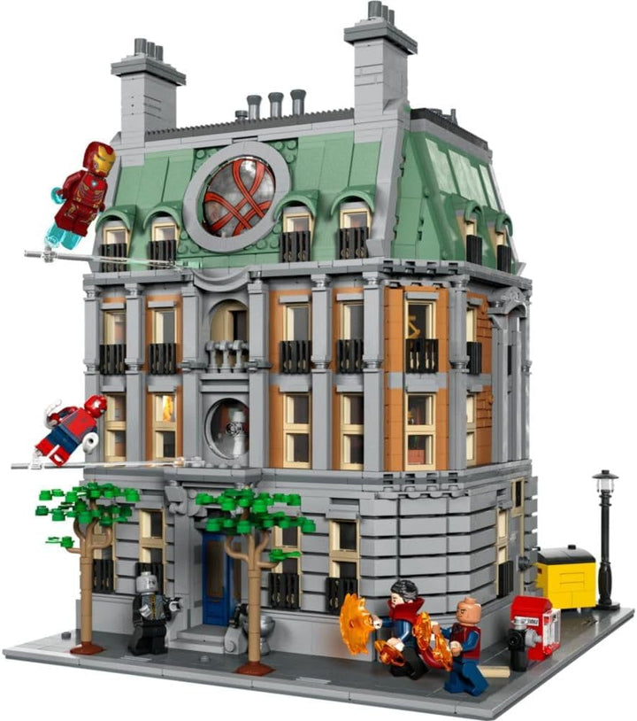 LEGO Marvel Sanctum Sanctorum, set de construcție modulară cu 3 etaje, cu minifigurinele Doctor Strange și Iron Man, casă de jucărie din Avengers: Endgame, obiect de colecție pentru fani, decor grozav pentru cameră 76218