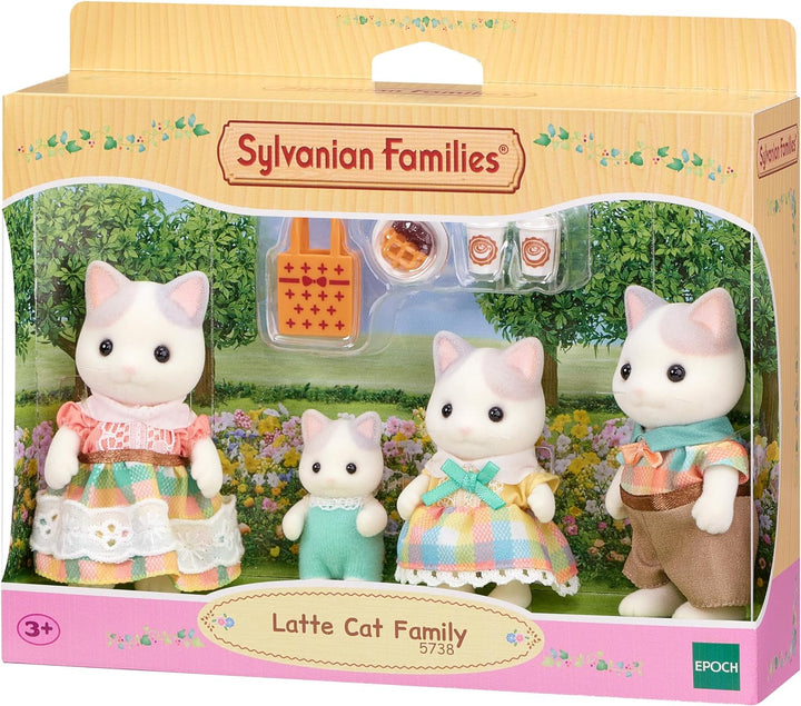 Sylvanian Families - 5738 Familia Milk Cat - Figuri pentru casa de păpuși