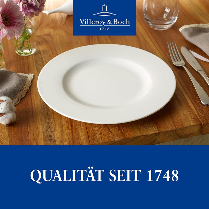 Villeroy & Boch – Twist White Geschirrset 30 Teilig Für 6 Personen, Spülmaschinenfest, Mikrowellensicher, Teller Set, Geschirr, Tafelservice, Kombiservice, Modernes Service Aus Porzellan