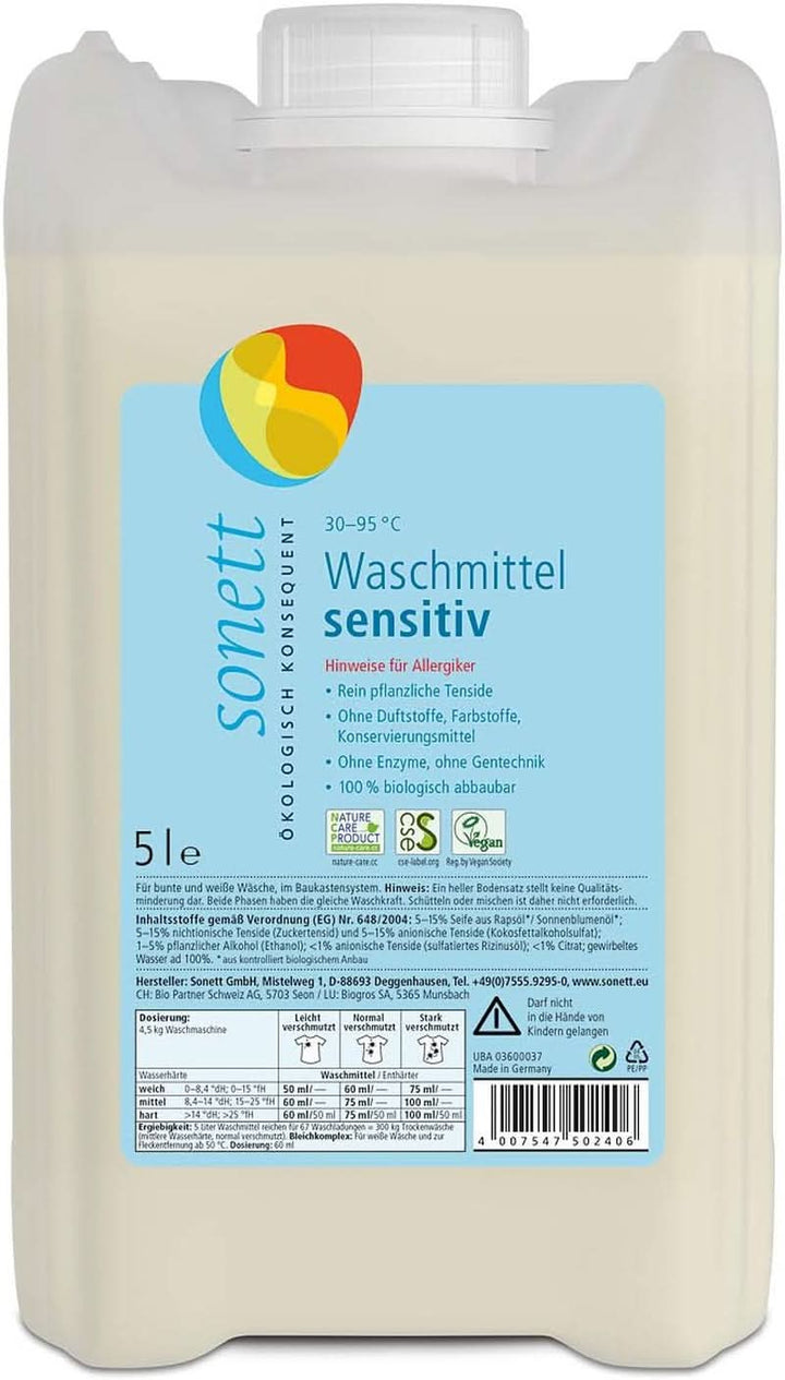 Lichid de spălat vase Sonett Sensitive, 1 litru