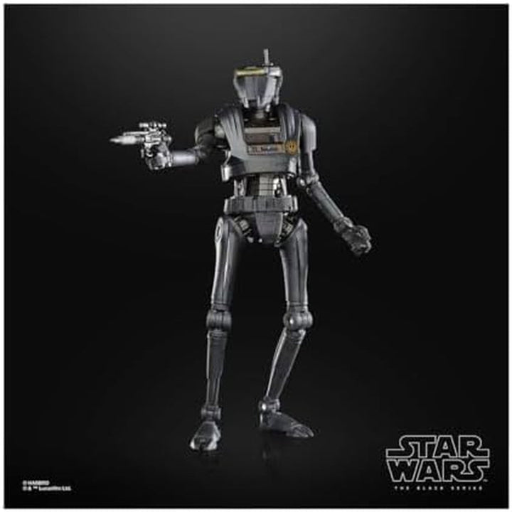 Star Wars Seria Neagră Noua Republică Security Droid, 15 Cm Figura mare Mandalorian, pentru copii 4+