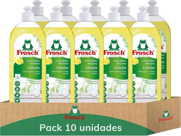 Lichid pentru clătirea mâinilor, degresează și protejează pielea, testat dermatologic, 10 x 750 ml