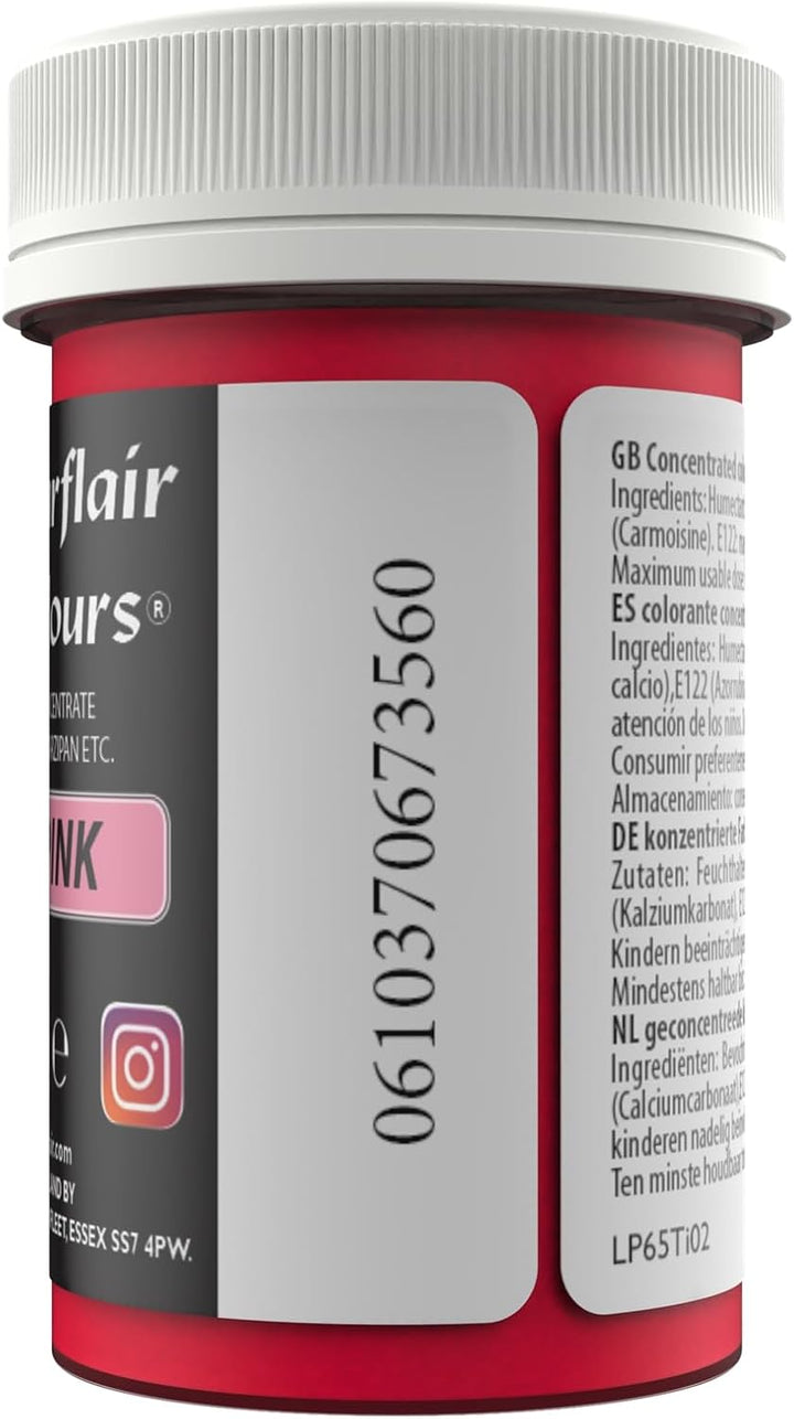 Sugarflair Lebensmittelfarbe Pasta Pastel Baby Pink, Pasta Lebensmittel Farbe Für Fondant Und Marzipan, Spectral Concentrated Paste Colours - 25G