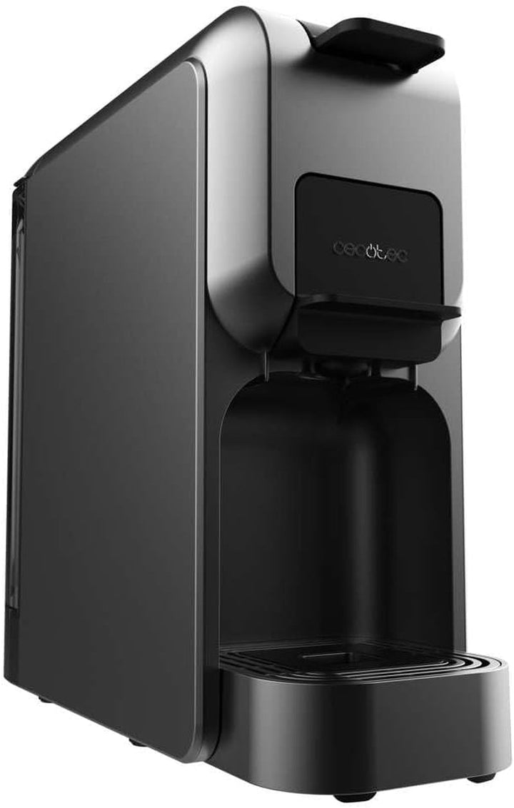 Aparat pentru capsule Cecotec Freestyle Compact Black. 1350W, încălzire termoblock, tehnologie Forcearoma 20 bar, espressor 4 în 1. Potrivit pentru cafea măcinată, Dolce Gusto, Nespresso și K-Fee