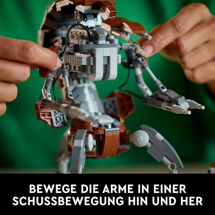 Set LEGO Star Wars Droideka, Kit model droid pentru adulți, decor pentru birou, obiect de colecție, idee de cadou pentru bărbați și femei 75381