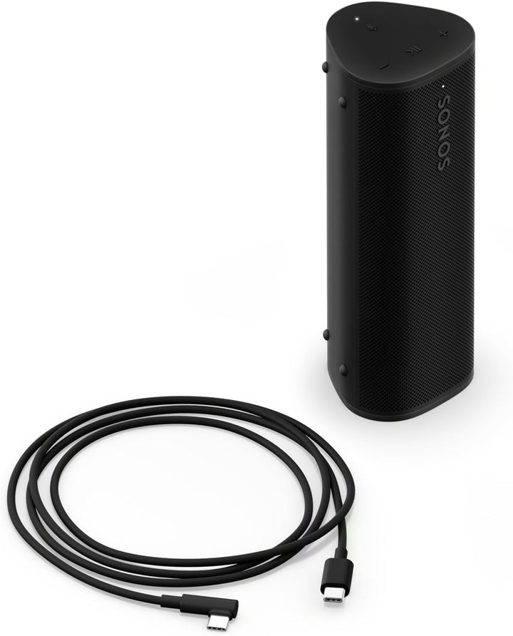 Sonos Roam 2 Difuzor WLAN extrem de compact, mobil - Rezistent la apă - Autonomie 10 ore - Negru