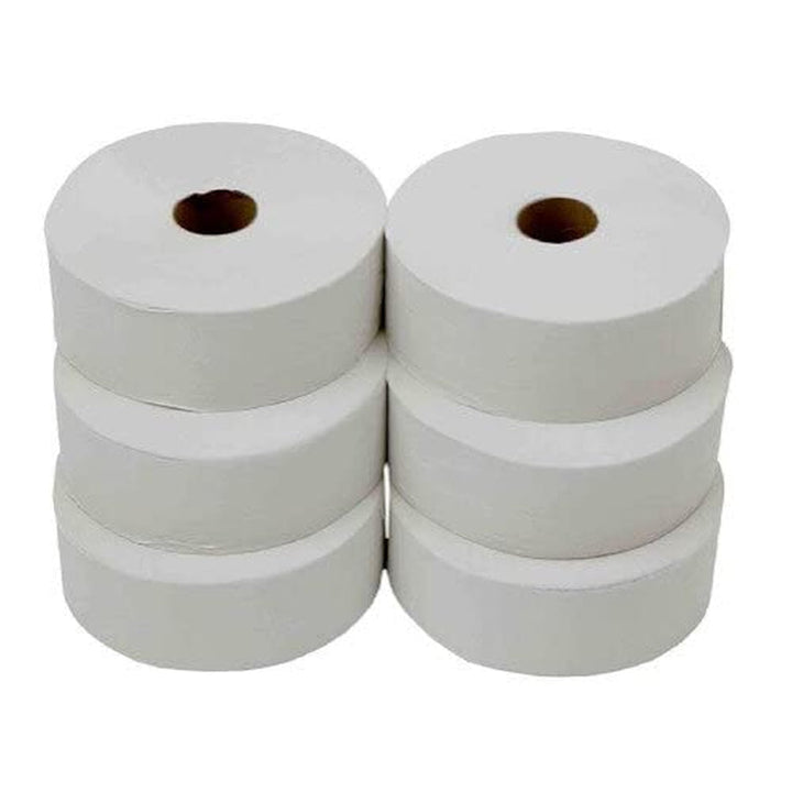 Q Connect KF03810 Hârtie igienică Jumbo, 2 straturi, 400 M, 6 role