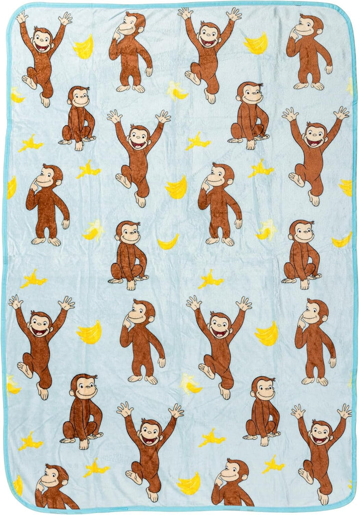 Silver Buffalo Garfield pătură pentru agățat, fleece, 114.3 X 152.4 cm Paturi si Cuverturi Silver Buffalo Curious George Banane