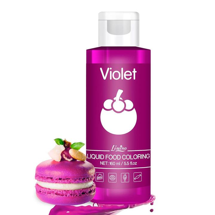 Lebensmittelfarbe - 160Ml Flüssige Lebensmittel Farben Für Kuchen, Backen, Kekse, Macaron - Zuckerfrei Konzentrierte Farbe Food Coloring Für Tortendeko, Getränken, Osterei, DIY Slime (Rot)
