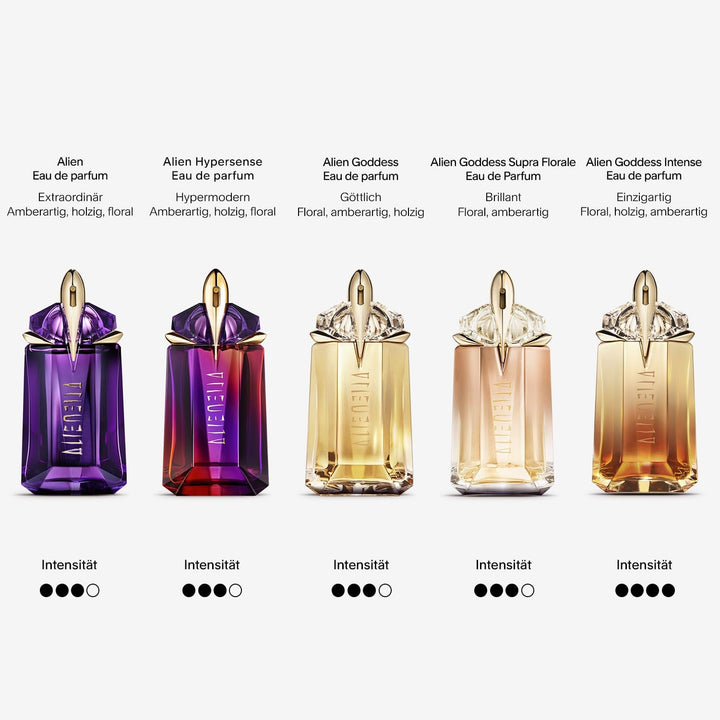 MUGLER Alien Goddess Eau De Parfum, Parfum de damă, Floral, Chihlimbar și Lemnos, Parfum Divin, Reîncărcabil, 30 ml