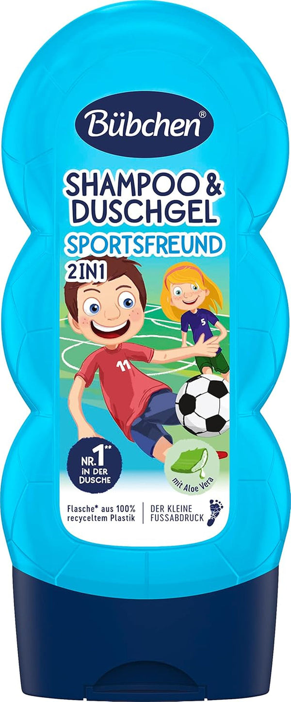 Șampon și gel de duș Buebchen Sportsfreund 2in1, 230 ml