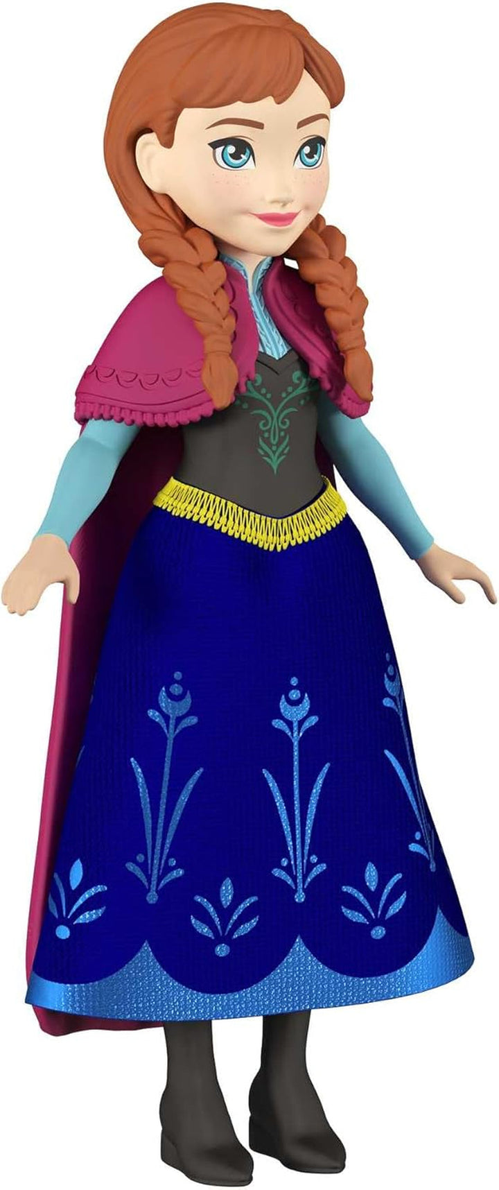 Mattel DISNEY The Ice Queen Anna & Sven - păpușă și figurină animal, inspirată de personajele animate, membre mobile, fustă și pelerină detașabile, pentru copii de la 3 ani, HLX03