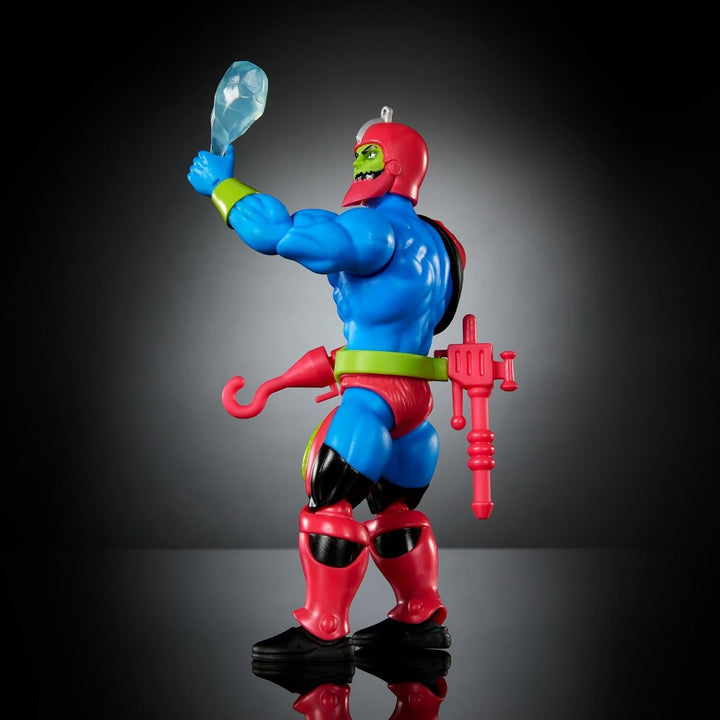 Masters of the Universe Origins figurină de acțiune Trap Jaw figurină de colecție, Aprox. 14 cm mare jucărie populară MOTU Villain cu 16 articulații mobile și accesorii, HYD41, [Multicolor]