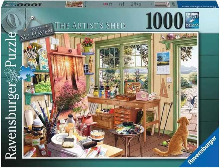 Ravensburger Puzzle 1000 piese - Adăpostul meu: magazia artistului